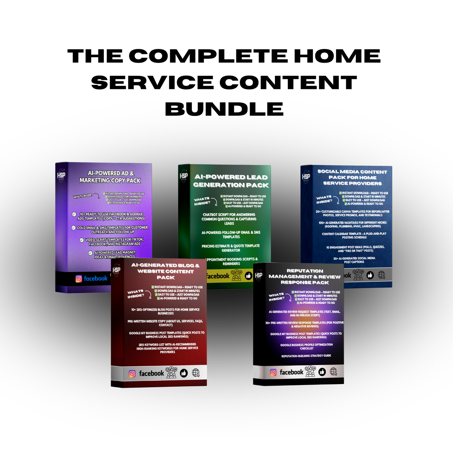 The Complete Home Service Content Bundle